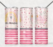 Load image into Gallery viewer, Custom Best Teacher Ever 20 oz Tumbler Sublimation Transfer