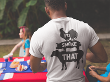 Load image into Gallery viewer, I'd Smoke that black ink Screen print - Low heat formula