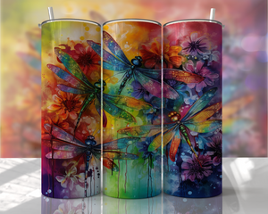 Dragonflies 20 oz Tumbler Sublimation Transfer