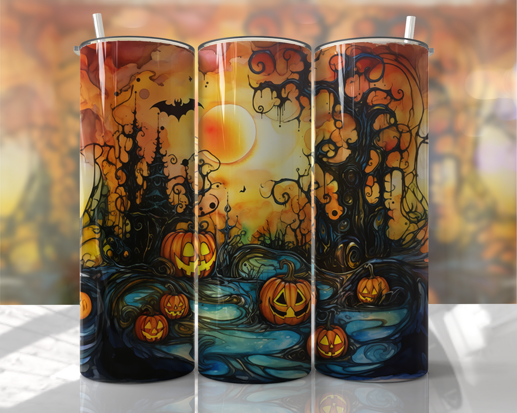 Pumpkin Forrest 20 oz Tumbler Sublimation Transfer