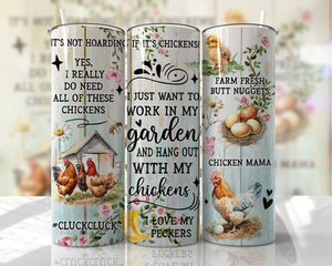 Chicken Lover 20 oz Tumbler Sublimation Transfer