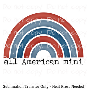 American Mini Sublimation Transfer