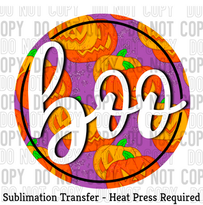 Boo Sublimation Transfer