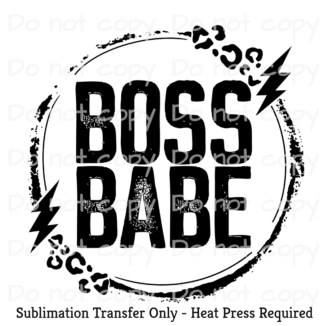 Boss Babe Sublimation Transfer