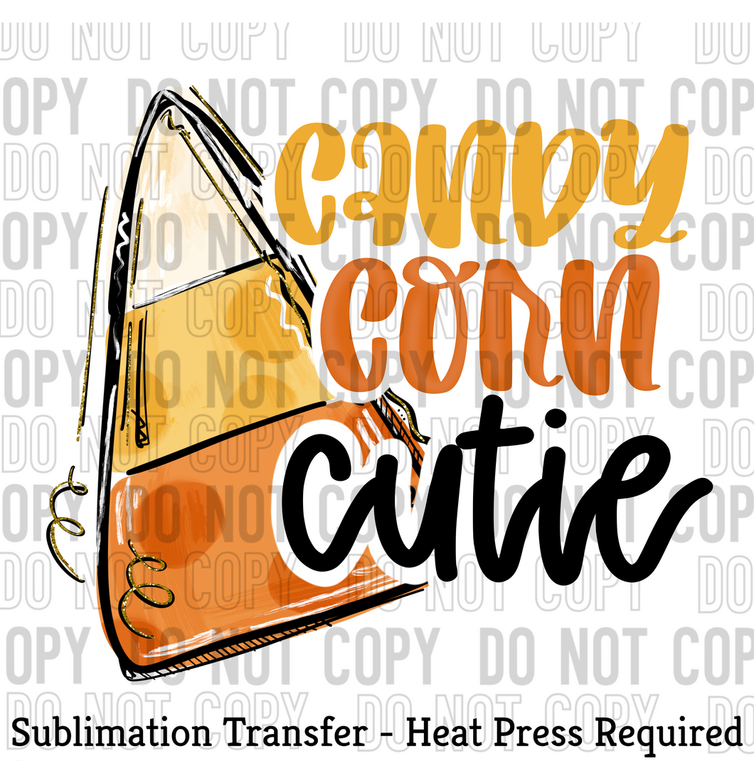 Candy Corn Cutie Sublimation Transfer
