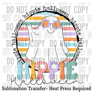 Hippie Halloween Sublimation Transfer