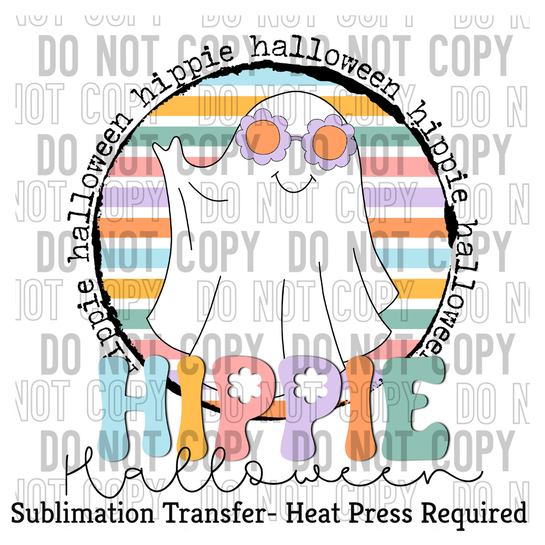 Hippie Halloween Sublimation Transfer