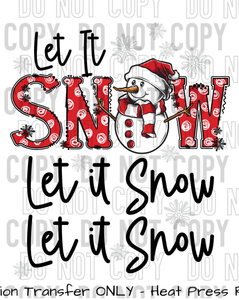 Let it Snow Sublimation Transfer