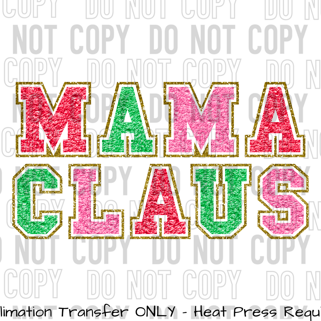 Mama Claus Sublimation Transfer