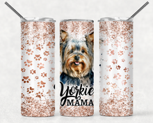 Load image into Gallery viewer, Yorkie Mama Tumbler 20 oz Tumbler Sublimation Transfer
