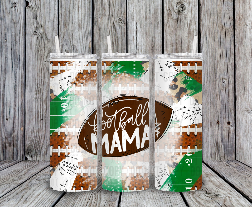 Football Mama 20 oz Tumbler Sublimation Transfer