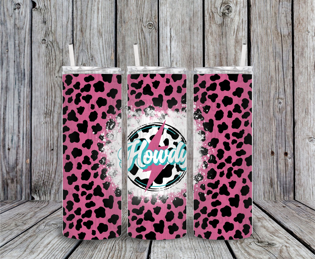 Howdy 20 oz Tumbler Sublimation Transfer