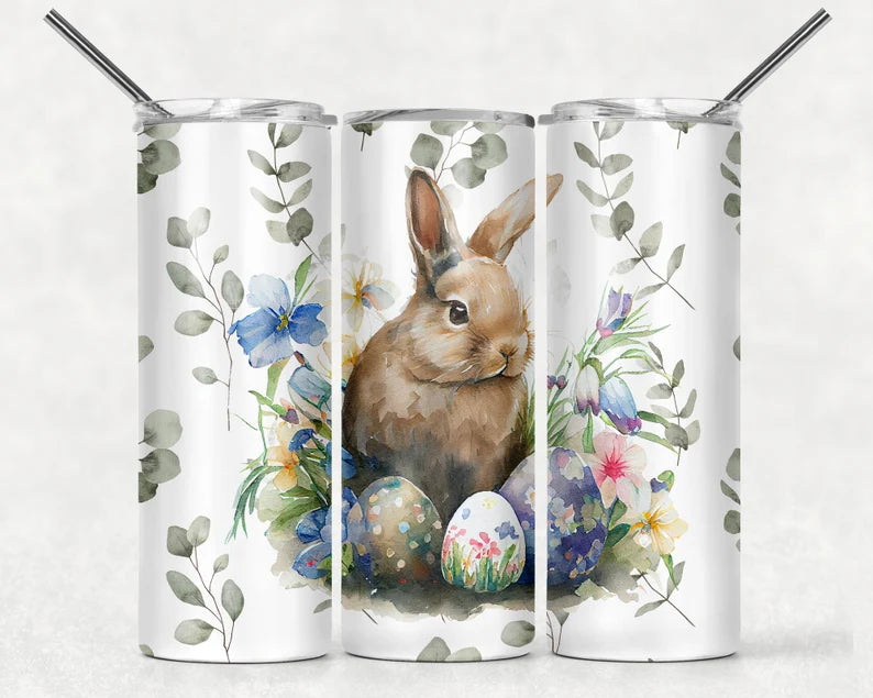 Easter Rabbit 20 oz Tumbler Sublimation Transfer