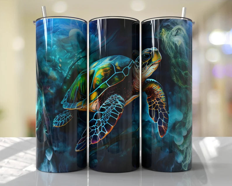 Sea Turtle 20 oz Tumbler Sublimation Transfer