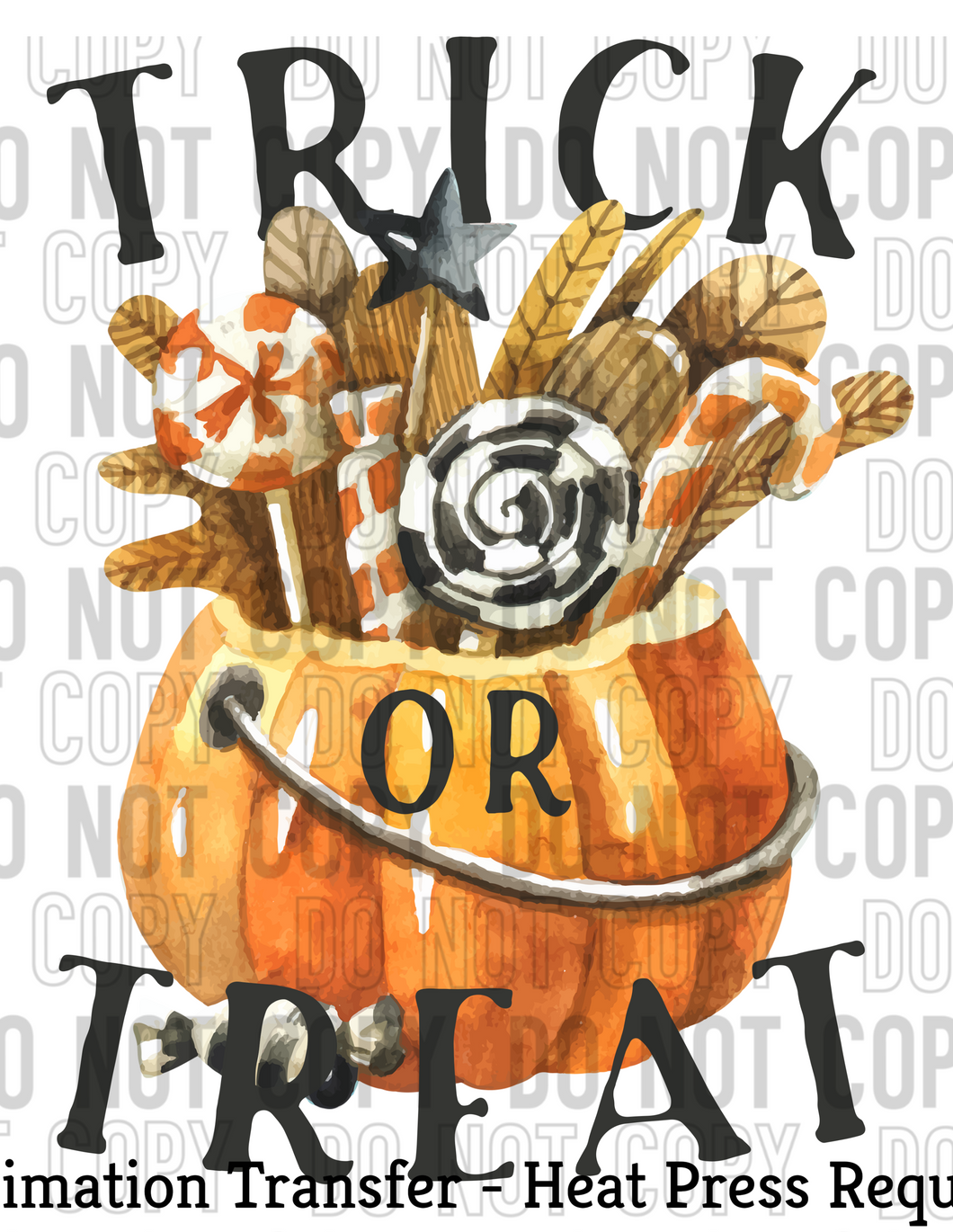 Trick or Treat Sublimation Transfer